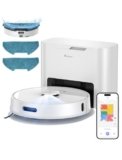 R10 Robot Aspirapolvere Lavapavimenti con Mappatura, Lava e Aspira Pavimenti, 4L Svuotamento Automatico Polvere, Doppia Navigazione LiDAR +IMU, Zone No-Go e Muri Virtuali, Controllo APP&Alexa&Google