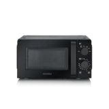 SEVERIN Forno a Microonde, 19 Litri, 700W, 6 Livelli di Potenza, 6 Programmi, Funzione Scongelamento, Timer, Libera Installazione, 44,5×36,0x24,0 cm, Nero/Inox – MW 9180