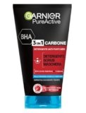 Garnier Maschera Punti Neri, Detergente e Scrub Viso Pure Active Intense 3in1 con Carbone Vegetale, 150 ml