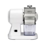 RGV Robusta Junior – Grattugia Elettrica con Rullo in Acciaio Inox Ø58×82 mm, 150W, Tramoggia in Alluminio Lavabile, Contenitore Estraibile con Coperchio Salvafreschezza