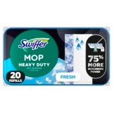 Swiffer Sweep + Mop, Wet Pads Refill, Floor Cleaner, Cleaning Cloths, Heavy Duty, Fresh, 20ct