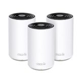 TP-Link Deco XE75 (3-pack) Mesh Router AXE5400 Wi-Fi 6E Tri-Band, Per Tutta La Casa, Porta Gigabit, 802.11ax 6 GHz, AI-Driven, TP-Link HomeShield, MU-MIMO, OFDMA