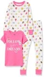 Amazon Essentials Disney | Marvel | Star Wars Toddler Girls’ Pajama Set, Princess/Dots, 2T