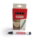 Oregon Multi Surface Marking Crayon – Confezione da 12 Pastelli Professionali con Struttura Antiscivolo a 6 Lati, Scrivono su Legno, Metallo, Cemento, Piastrelle, Ceramica, Plastica e Vetro – Nero
