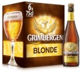 Grimbergen Blonde, Cassa con 6 Bottiglie da 75cl, Birra d’Abbazia Blonde Ale, Gusto Morbido e Fruttato, Gradazione Alcolica 6.7% Vol.