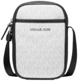 Michael Kors Men’s Malone Phone Crossbody Bag, Bright White, One Size