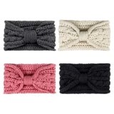 DRESHOW 4 Pezzi Fasce per Capelli Tessuto di Lana Turbante Fascia da Donna Invernale Accessori Cerchietti per Donna Ragazze