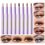 imakeupnow 8PCS Neutral Eyeshadow Stick Set Metallic Shimmer Matte Cream Eye Shadow Eyeliner Brightener Pencil Crayon – Neutral Brown