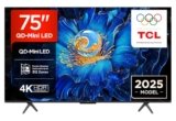 TCL 75C61KS TV LED QD-Mini da 75”, 4K UHD, Smart Google TV con Dolby Atmos