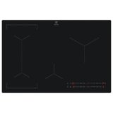 Electrolux EIV83443CT Piano Cottura ad Induzione Bridge 80 cm, Scratch Resistant, Zone di Cottura Flessibili, Funzione Bridge,Serie 600, Nero