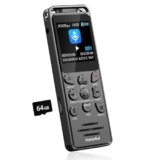 80GB Registratore Vocale Professionale, Volorful 70 Ore Registratore Audio con 1,44″ Schermo Colori, Attivazione Vocale, Lettore MP3, USB-C Registratori Vocali Digitale Portatile per Lezioni Riunioni