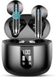 Cuffie Bluetooth 5.4, 2026 Auricolari Bluetooth 56Ore 6D Stereo Cuffie Wireless In Ear con 4 ENC Mic, Cuffie Senza Fili Cancellazione Rumore Cuffiette Sport IP7 Impermeabili Headphones per iOS/Android