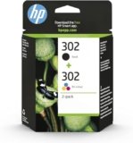 HP 302 Nero e Tricromia, X4D37AE, Confezione da 2 Cartucce Originali, Compatibile con Stampanti HP DeskJet 1110, 2130, 3630, HP Envy 4520, OfficeJet 3830, 4650, 5220, 5230