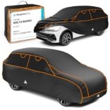 WALSER telo antigrandine per auto, Perma Protect SUV, prodotto Molto Buono* copertura per auto antigrandine, certificato dal TÜV Austria* telo protettivo idrorepellente Copriauto Misura 7 SUV/VAN nero