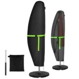 GEMITTO Copertura Protettiva per Ombrellone (Diametro 2-4 m) da Giardino Impermeabile, con Cerniera Impermeabile (280 x30/81/45cm, 420D)