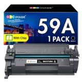 GPC Image 59A (Con Chip) Cartucce di Toner Compatibili per HP 59A CF259A 59X per LaserJet Pro MFP M428 M428fdw M428dw M428fdn M428m M404dn M404dw M404n M404 M406 M430 M304a (Nero, 1-Pack)