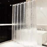 OTraki Tenda Doccia Antimuffa 200 x 200 cm Pesante, Eva Tenda per Vasca da Bagno Spessa Impermeabile Traslucido Effetto 3D con 13 Gancio in Plastica
