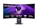 LG UltraGear OLED 45GX950A Monitor Gaming 45″ 5K2K (5120×2160), 21:9 Curvo, 165Hz, Dual Mode, 0,03ms (GtG), Speaker Stereo 10W, G-Sync, FreeSync Premium Pro, HDMI 2.1, DisplayPort 2.1, USB-C, Nero