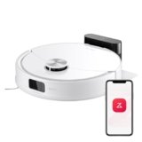 roborock Q10 S5 Robot Aspirapolvere, 10.000Pa, Panno Sollevabile, Pulizia VibraRise 2.0(3000 volte/min), Anti-groviglio, Evitamento degli Ostacoli, Strategie dei Tappeti, Controllo APP, Bianco