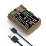 NEEWER Batteria Ricaricabile per Fotocamera con Cavo di Ricarica a USB Tipo C, Batteria Sostitutiva per LP-E6NH LP-E6N LP-E6, Compatibile con Canon EOS R5 R6 EOS R7 EOS R 5D II III IV 6D 6D II 7D ecc