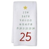 KIDEAR Number Xmas Trees Christmas Kitchen Hand Towels, Holiday Dish Towels for Kitchen and Bathroom, Decorative Tea Towel for Christmas Home Decor, Winter Holiday Decorations for House-03
