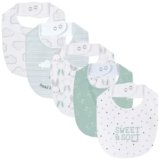 Chicco, Bavaglie Neonato e Neonata, Set di 5 Bavaglie 100% Cotone, Unisex Bambino e Bambina 0-24 Mesi, Designed in Italy