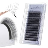 ANNAFRIS Extension Ciglia 8D W 8-15mm 0.07C Ventilatore Prefabbricato Ciglia 8d Lash Russian Volume Ciglia Ciuffetti Eyelash (0.07C 8D 8-15mm)