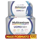 Multicentrum Uomo 50+ Integratore Alimentare Multivitaminico Completo, con Vitamina D3, Supporto Contro la Stanchezza per Uomini oltre 50 anni, 100 Compresse​