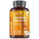 Vitamina C Liposomiale 1000mg Vegana,180 Capsule di Acido Ascorbico, (3 Mesi di Scorta), La Vitamina C Contribuisce alla Normale Funzione del Sistema Immunitario (EFSA), Senza Glutine, Prodotto in UE