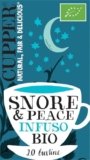 CUPPER Snore & Peace Infuso Camomilla, Melissa e Lavanda, Tisana Profumata e Delicata, Ingredienti da Agricoltura Biologica, Filtri 100% Biodegradabili, Confezione da 20 Bustine