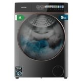 Cecotec Lavatrice 8Kg Carica Frontale Bolero DressCode 8900 Inverter FullColor Steel A. Acciaio 1400 Giri, Schermo 10,3″, 11 Programmi, Inverter, SteamMax, Classe A