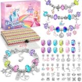 BIIB Regalo Bambina 5 6 7 8 9 10 Anni, Unicorno Bambina Regalo Kit Braccialetti Fai Da Te, Idee Regalo Natale, Perline per Braccialetti, Calendario Avvento Regalo Compleanno