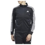 adidas Women’s Essentials Warm-Up Slim 3-Stripes Track Top, Legend Ink, X-Large