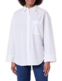 Tommy Hilfiger Donna Camicia Poplin New Easy Oversized, Bianco (Th Optic White), 48