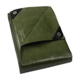 GUARD SHIELD Telone di copertura occhiello impermeabile 5x6m verde multifunzione poliestere 120g/m² stabiltà UV