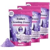 Fizzclean Toilet Cleaner,Detergente per WC,Disincrostante Wc,Cleaning Block Wc,Pulizia Profonda Della Schiuma,Insta-Action Foam for Sparkling Clean Toilet,Touch Free Foaming Toilets Cleaner,3PC