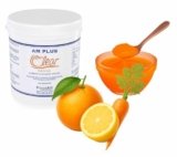 AM Clear, Acqua Gelificata, Polvere per 55 Vasetti da 125g, Gusto ACE