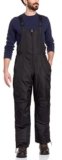 Bass Creek Outfitters Mens Snow Bib – Insulated Water-Resistant Overalls for Men – Winter Ski Pants and Outerwear (L-3X), Size Medium, Black