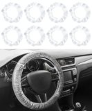 Flaconi 100PCS Coprivolante Auto,Coprivolante,Copri Volante per Auto Universale,Copertura Volante auto,Copri Volante,Adatto per Accessori Automobilistici Generali