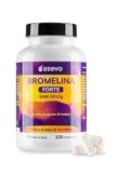 Asevo Bromelina Forte 5000 GDU – 120 Compresse Gastroprotette (Fino a 4 Mesi) – bromelina extra forte drenante, Contrasta Ritenzione Idrica e Inestetismi della Cellulite – Microcircolo e Pancia Piatta