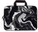 HAPLIVES Universal 7~9 inch Kids Tablet Portable Neoprene Zipper Carrying Sleeve Case Bag Fits 7″ 8″ 8.5″ 8.9″ 9″ iPad Mini 5 4 3 2 1, Galaxy Tab A 8.0 (Black Marble)