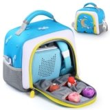 TATAVR Carrying Bag Compatible with Toniebox Starter Set and Tonies Figurines, Kids Toys Storage Case with Handle and Shoulder Strap for Tonies Box, Detachable Bag for Toniebox Accessories