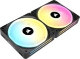 CORSAIR iCUE LINK QX140 RGB Cupola Magnetica da 140 mm Ventole – Doppio Ventole Starter Kit con iCUE LINK System Hub – Nero