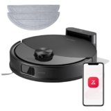 roborock Q10 S5 Set Robot Aspirapolvere, 10.000Pa, Panno Sollevabile, Pulizia VibraRise 2.0(3000 volte/min), Anti-groviglio, Evitamento degli Ostacoli, Strategie dei Tappeti, Controllo APP, Nero