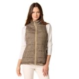 Amazon Essentials Women’s Mid-Weight Puffer Vest, Olive Cheetah, X-Large