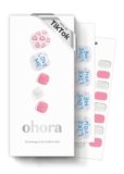 ohora Semi Cured Gel Pedicure Strips (P Sweetie Pie) – Works with Any Nail Lamps, Salon-Quality, Long Lasting, Easy to Apply & Remove – Includes 2 Prep Pads, Nail File & Wooden Stick