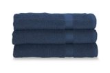 Gabel Asciugamani Viso, Spugna di Puro Cotone Idrofilo, 60 x 100 cm, Blu, Set da 3 Pezzi