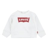 Levi’s Lvg Ket Item Logo Crew Bimba, Red/White, 3 anni