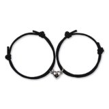 VGWON Bracciale Magnete Anima Gemella, Regalo per Coppia Lui Lei Fidanzata Fidanzato, 2pcs Amore Magnete Intrecciato a Mano Corda Braccialetti di Corrispondenza