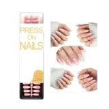 Press On Nails 120PCS French False Nails 5 Ombre Pink short oval press on nails Tips Manicure Nail Art Decoration for Work Daily Wear Easy to App lynails at HomeOmbre Pink Coffin nail press ons